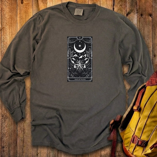 Page of Wands Tarot Cotton Long Sleeve