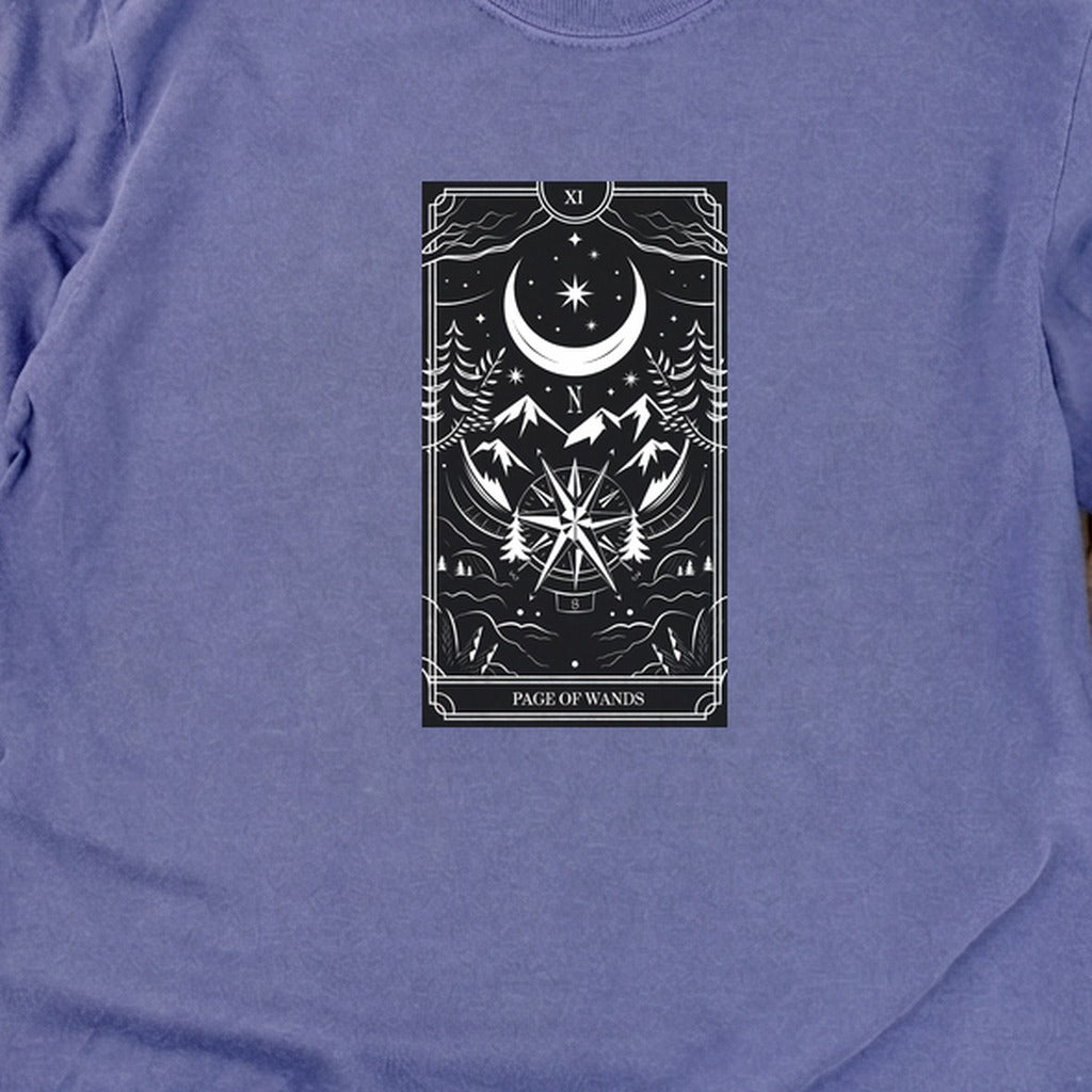 Page of Wands Tarot Cotton Long Sleeve