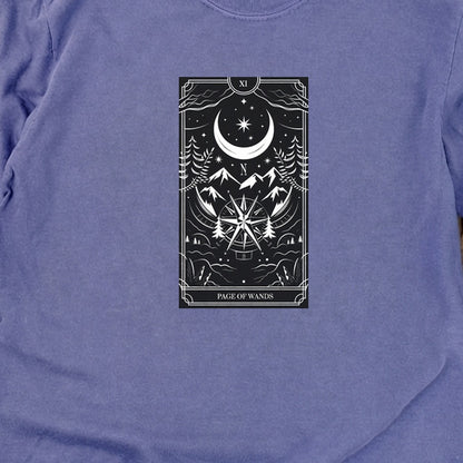 Page of Wands Tarot Cotton Long Sleeve