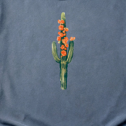 Painted Cactus in Bloom Cotton T-Shirt