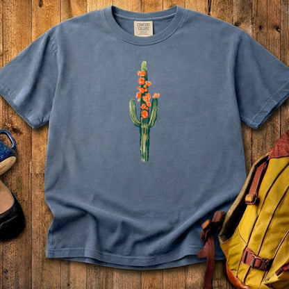 Painted Cactus in Bloom Cotton T-Shirt