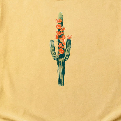 Painted Cactus in Bloom Cotton T-Shirt
