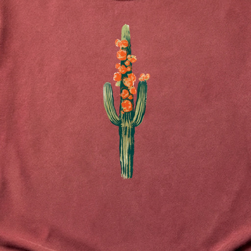 Painted Cactus in Bloom Cotton T-Shirt