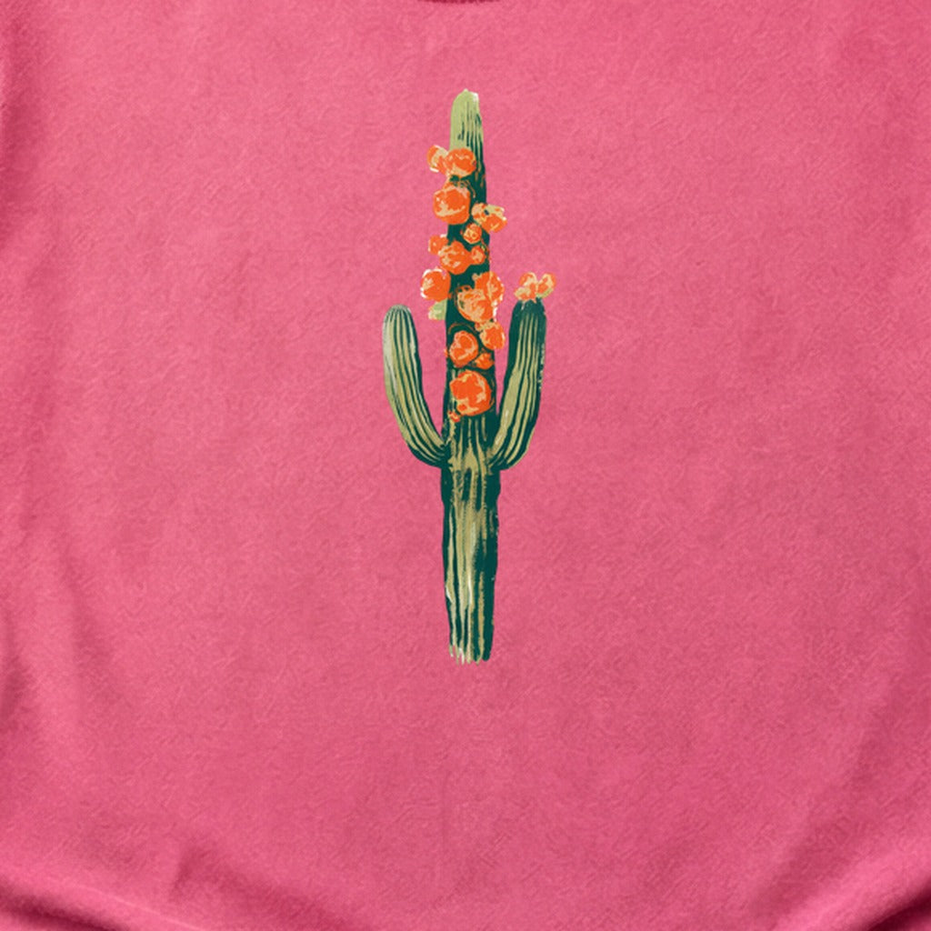 Painted Cactus in Bloom Cotton T-Shirt