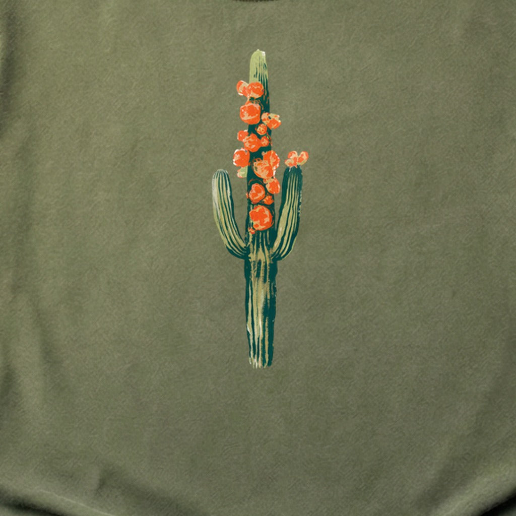 Painted Cactus in Bloom Cotton T-Shirt