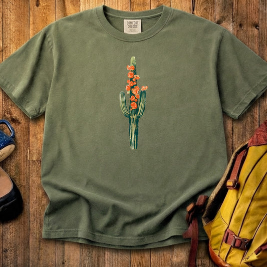 Painted Cactus in Bloom Cotton T-Shirt