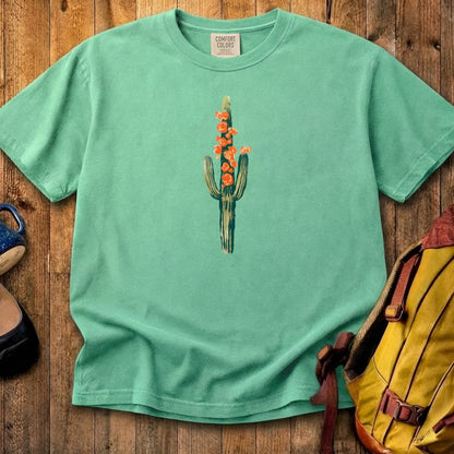 Painted Cactus in Bloom Cotton T-Shirt