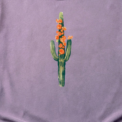 Painted Cactus in Bloom Cotton T-Shirt