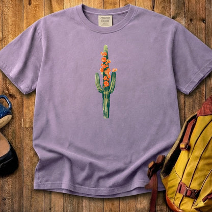 Painted Cactus in Bloom Cotton T-Shirt