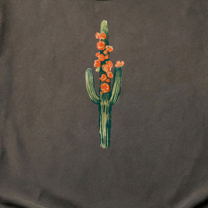 Painted Cactus in Bloom Cotton T-Shirt