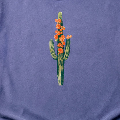 Painted Cactus in Bloom Cotton T-Shirt