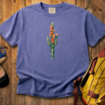 Painted Cactus in Bloom Cotton T-Shirt