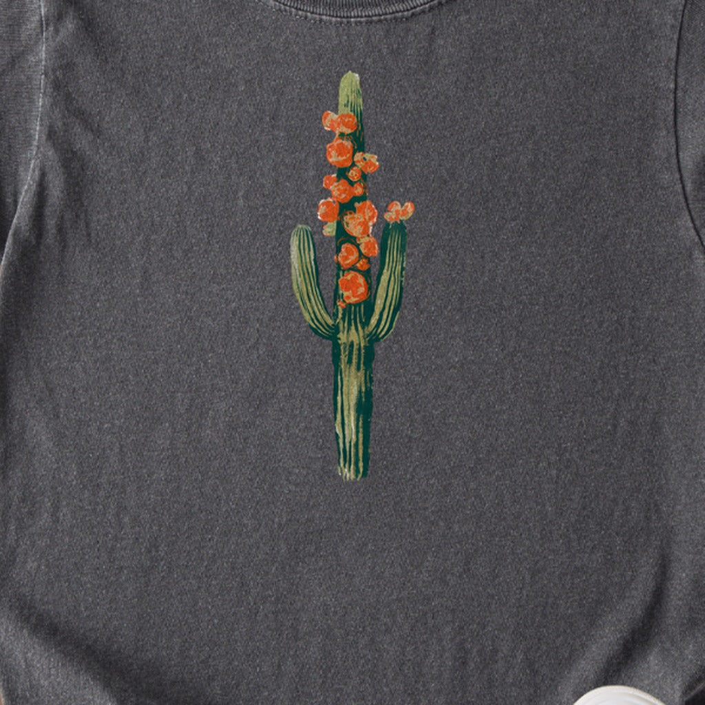 Painted Cactus in Bloom Kids Cotton T-Shirt