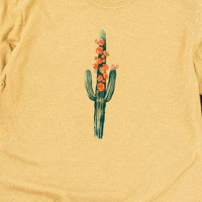 Painted Cactus in Bloom Cotton Long Sleeve