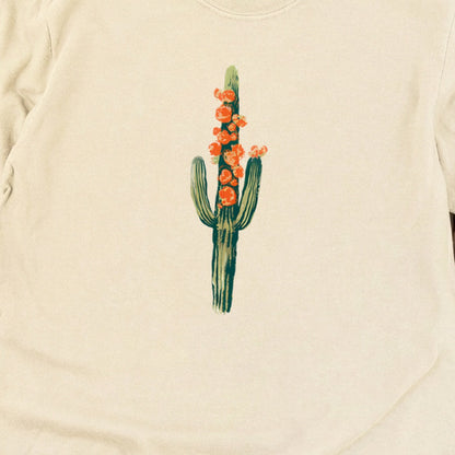 Painted Cactus in Bloom Cotton Long Sleeve