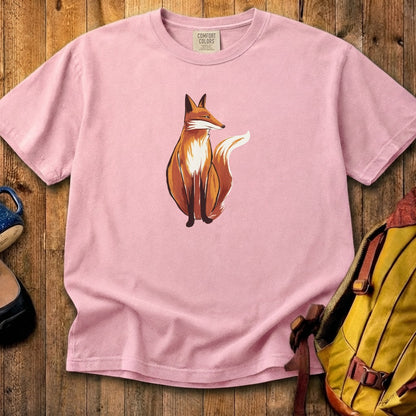 Painted Fox Cotton T-Shirt