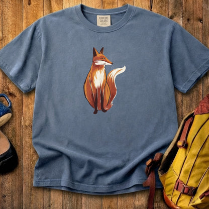 Painted Fox Cotton T-Shirt
