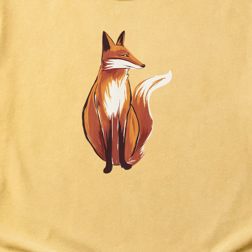 Painted Fox Cotton T-Shirt
