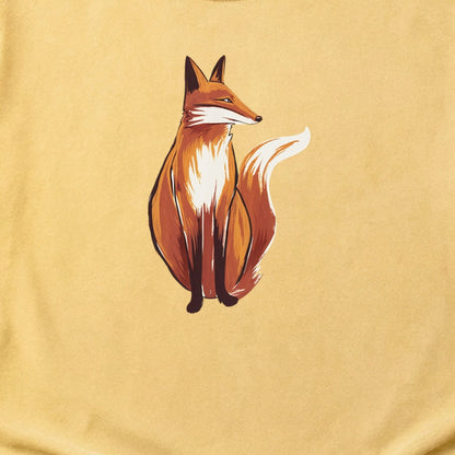 Painted Fox Cotton T-Shirt