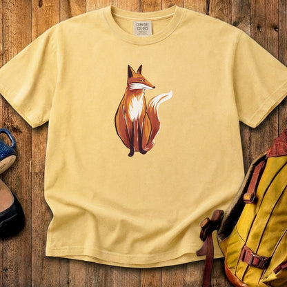 Painted Fox Cotton T-Shirt