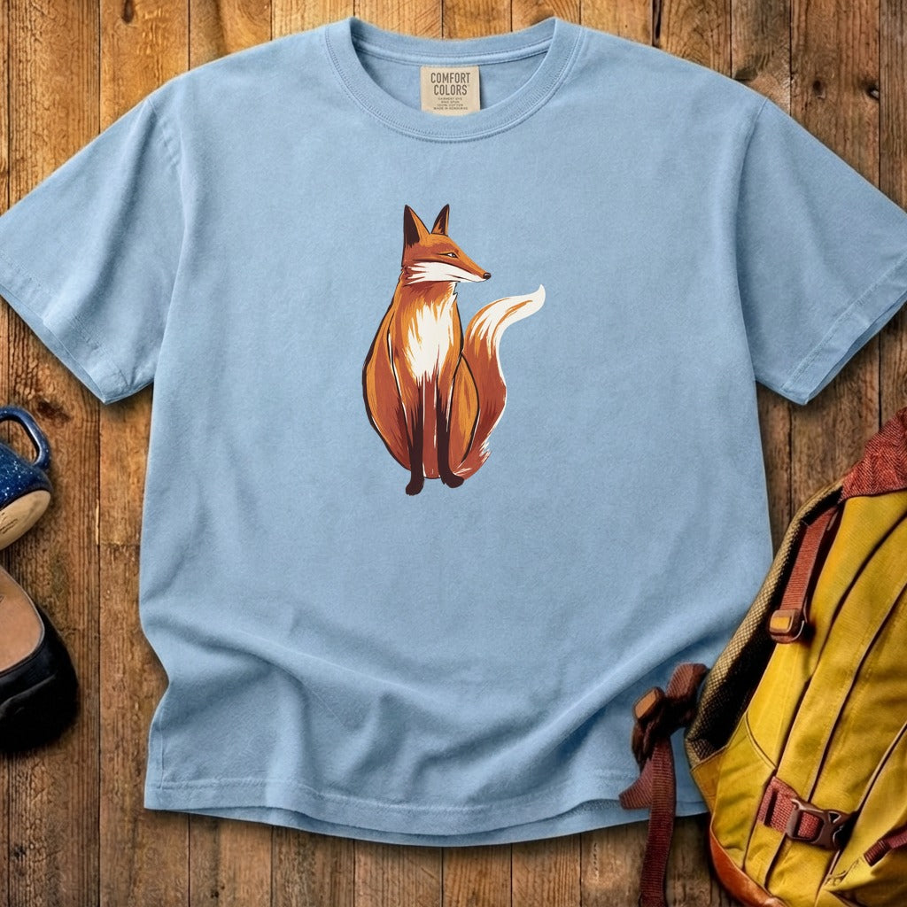 Painted Fox Cotton T-Shirt