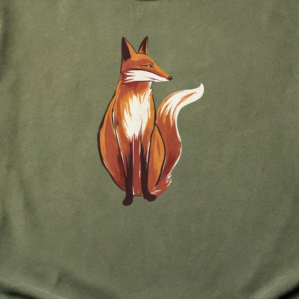 Painted Fox Cotton T-Shirt