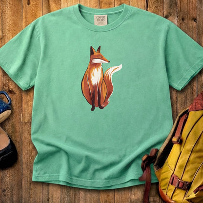 Painted Fox Cotton T-Shirt