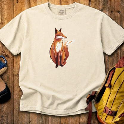 Painted Fox Cotton T-Shirt