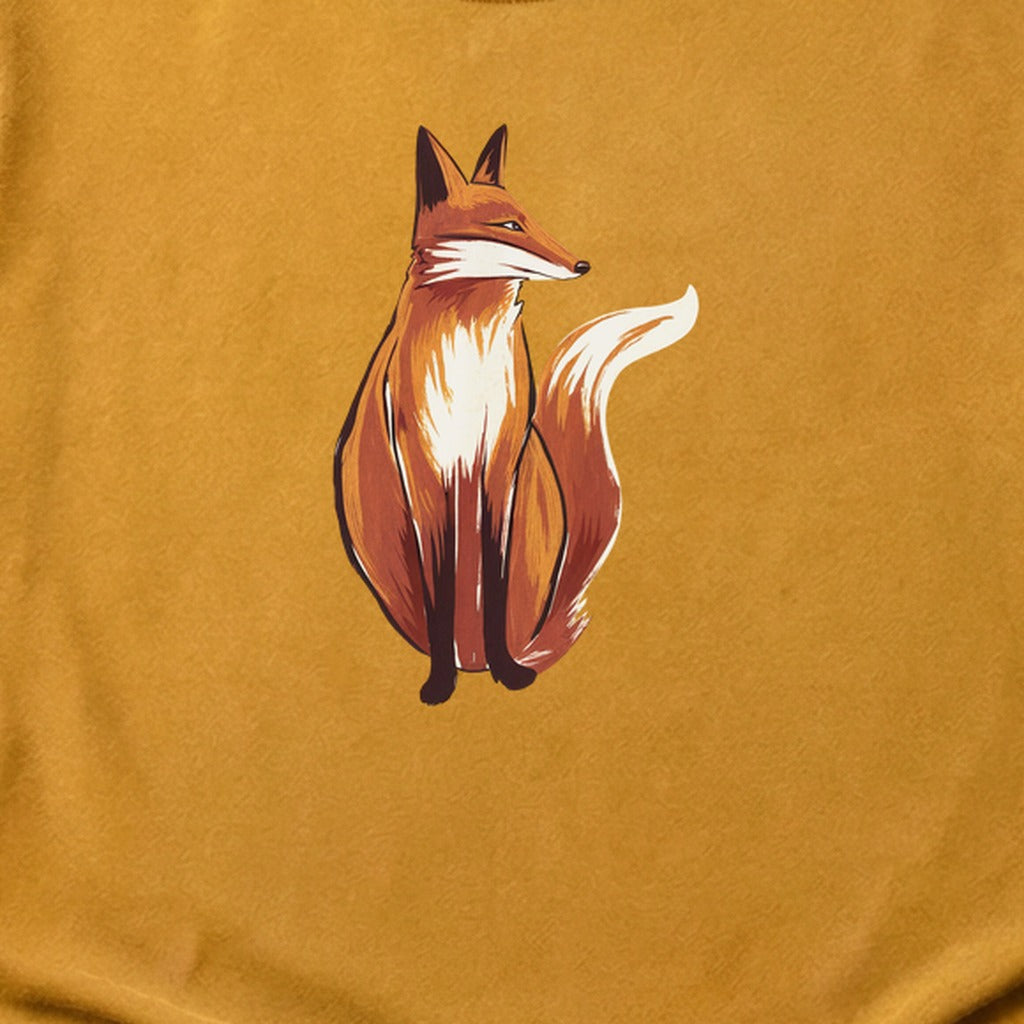 Painted Fox Cotton T-Shirt