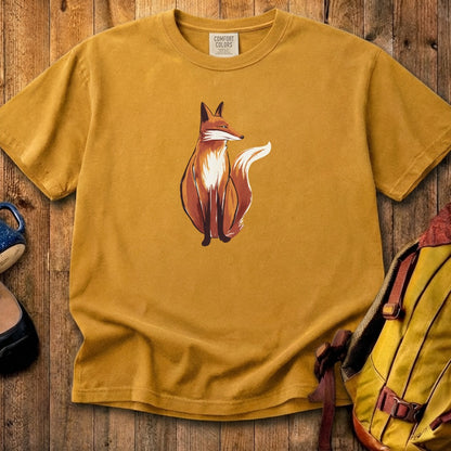 Painted Fox Cotton T-Shirt