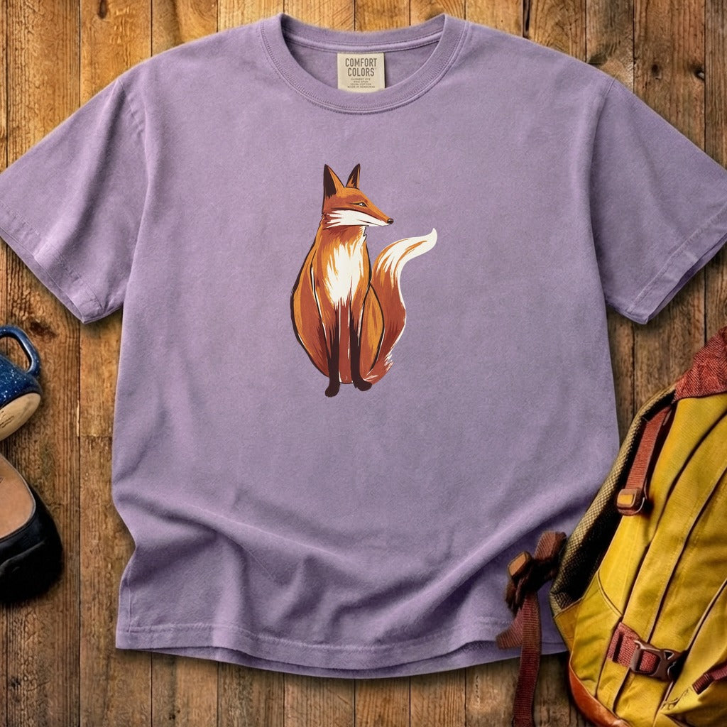 Painted Fox Cotton T-Shirt