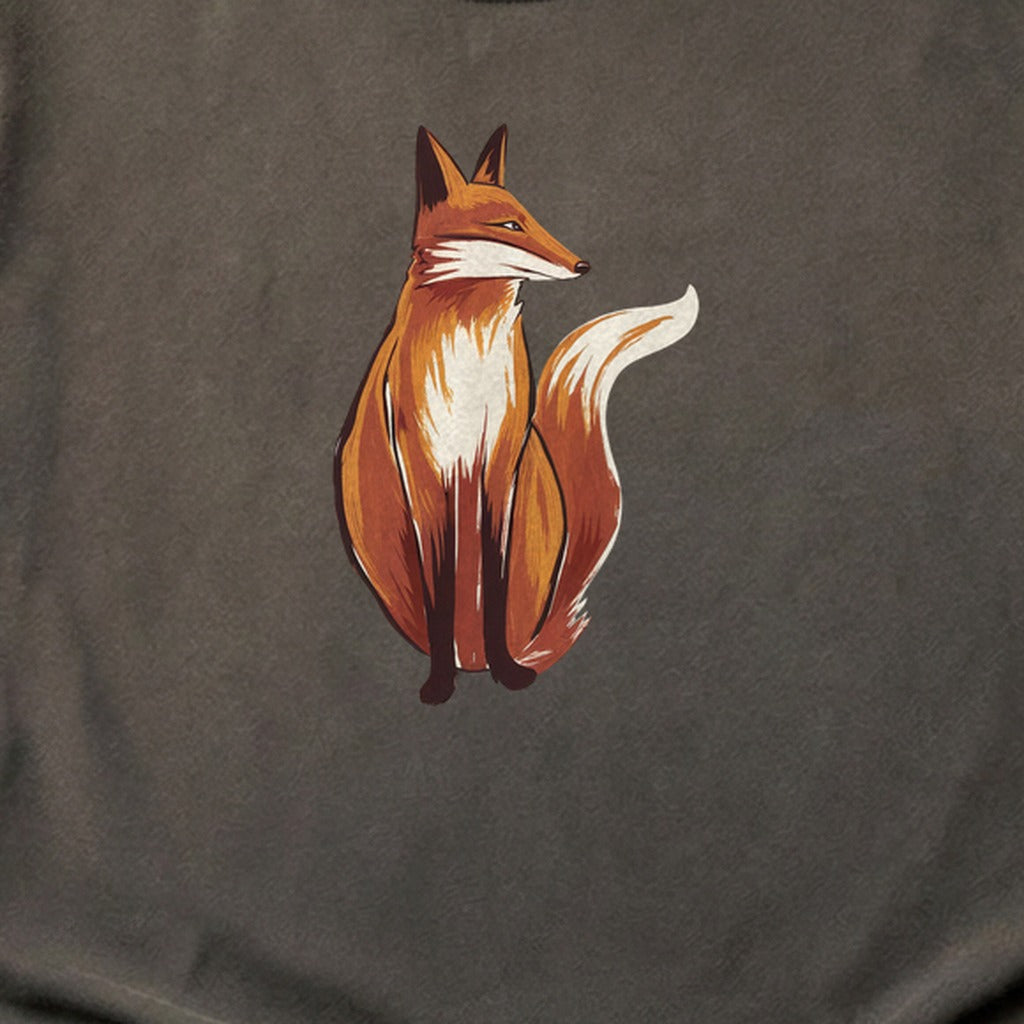 Painted Fox Cotton T-Shirt