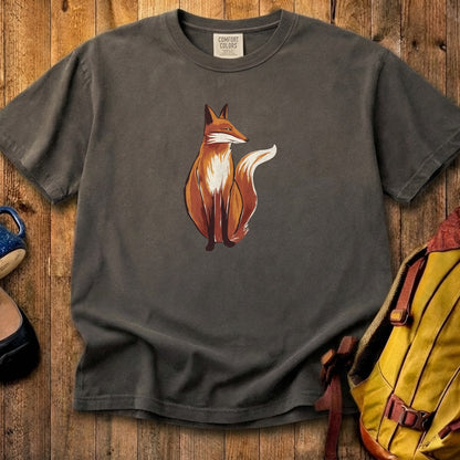 Painted Fox Cotton T-Shirt