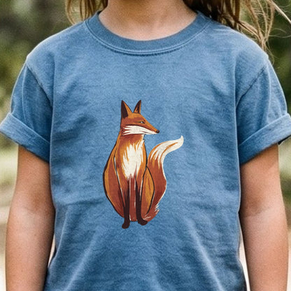 Painted Fox Kids Cotton T-Shirt