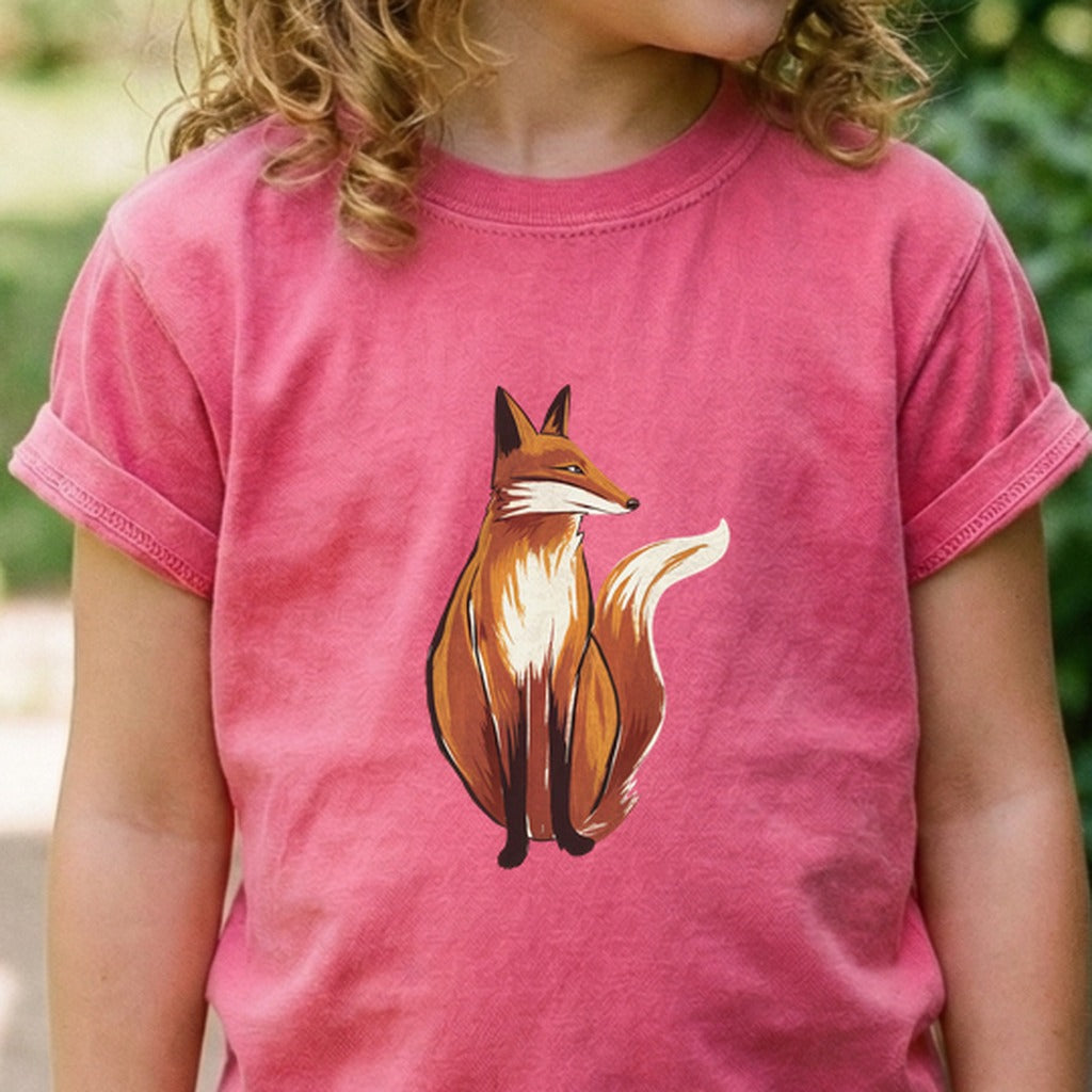 Painted Fox Kids Cotton T-Shirt