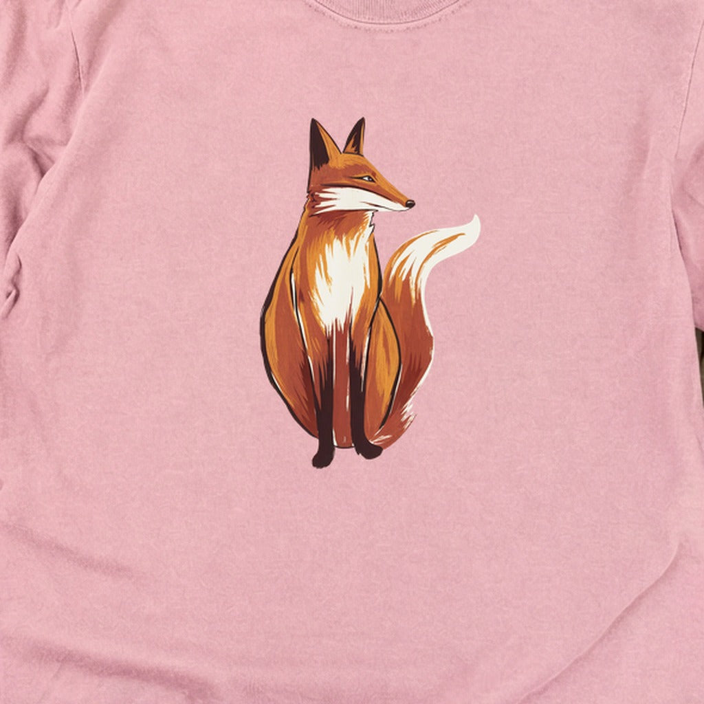 Painted Fox Cotton Long Sleeve