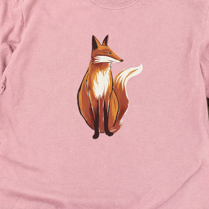 Painted Fox Cotton Long Sleeve