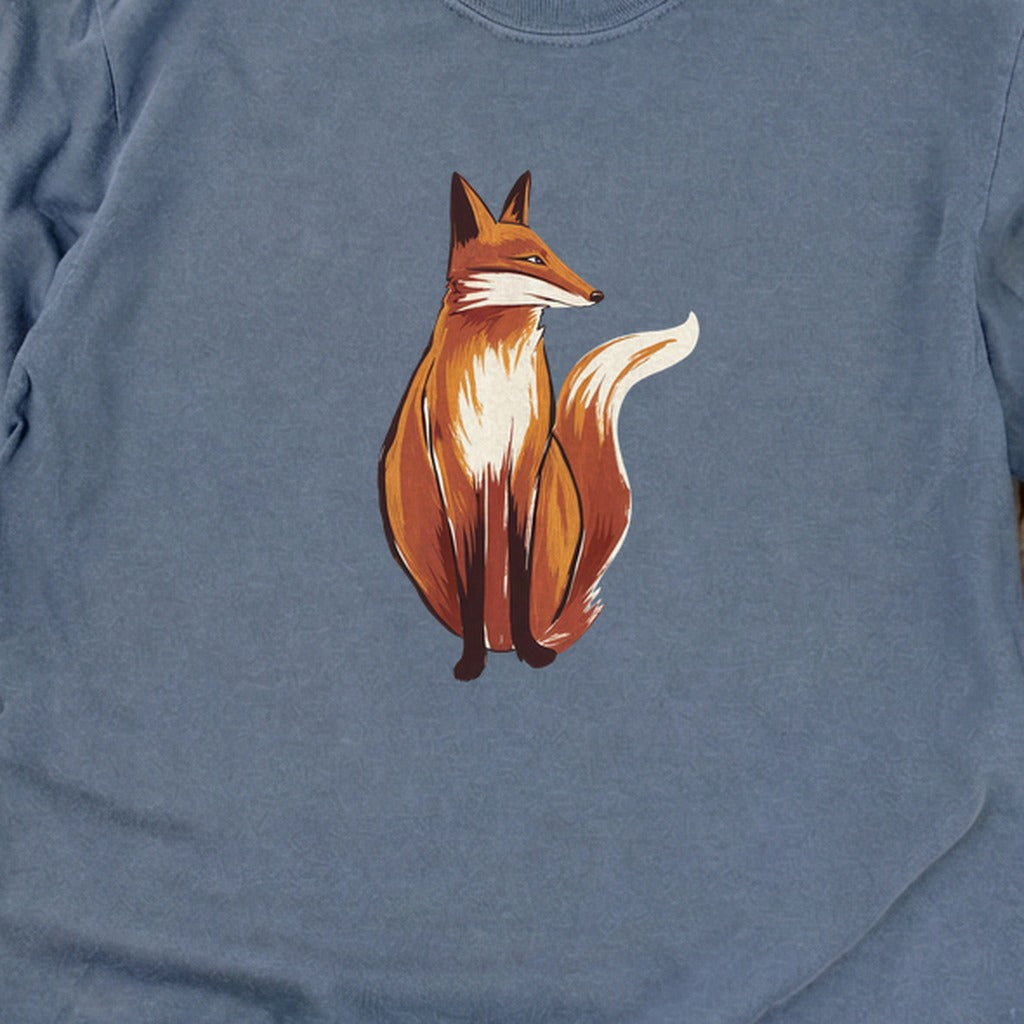 Painted Fox Cotton Long Sleeve
