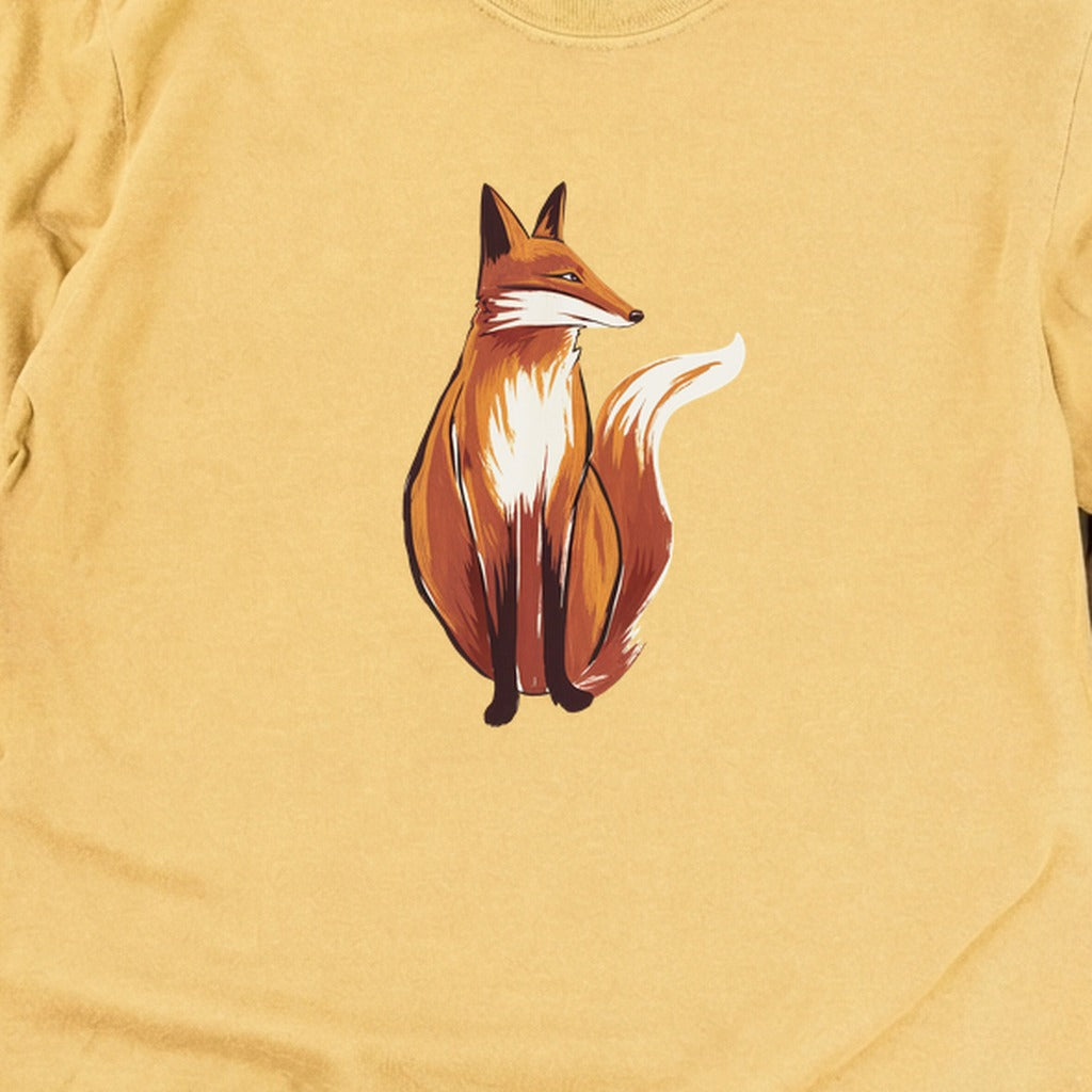 Painted Fox Cotton Long Sleeve