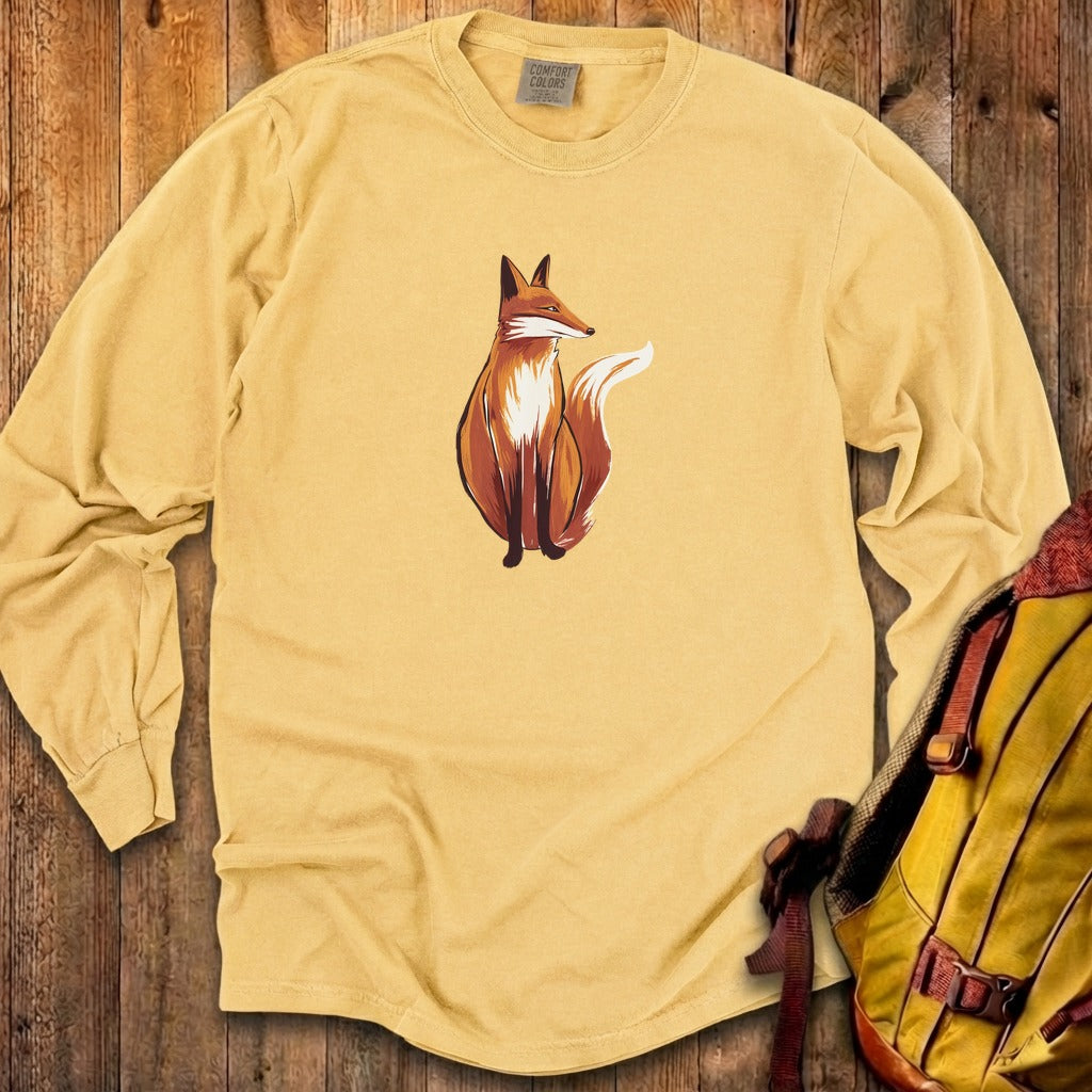 Painted Fox Cotton Long Sleeve
