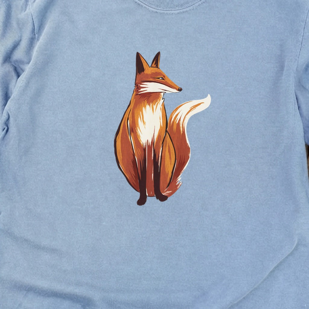 Painted Fox Cotton Long Sleeve