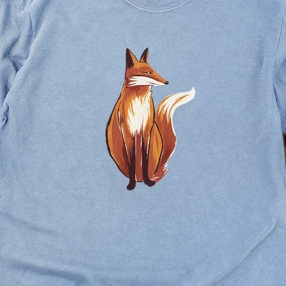Painted Fox Cotton Long Sleeve