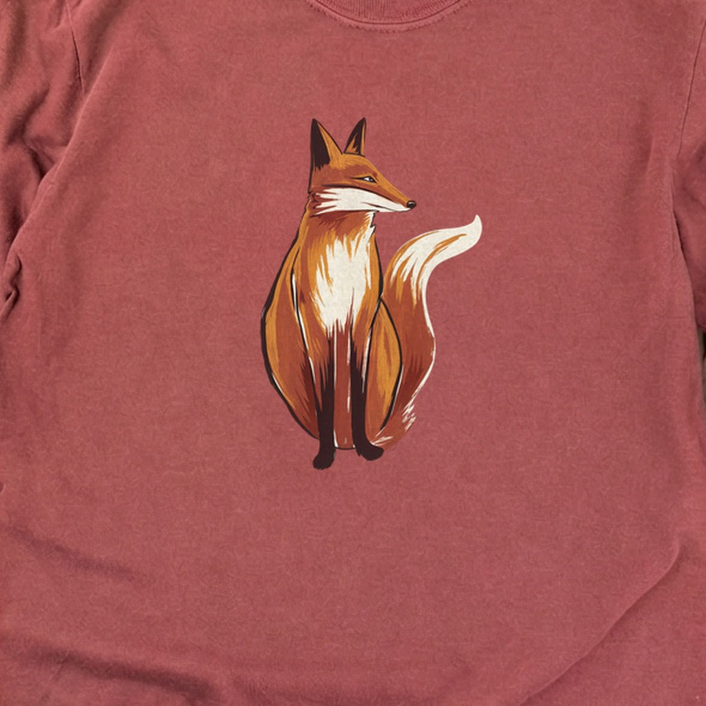 Painted Fox Cotton Long Sleeve