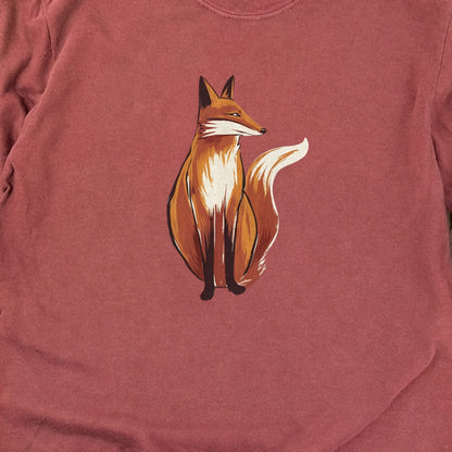 Painted Fox Cotton Long Sleeve