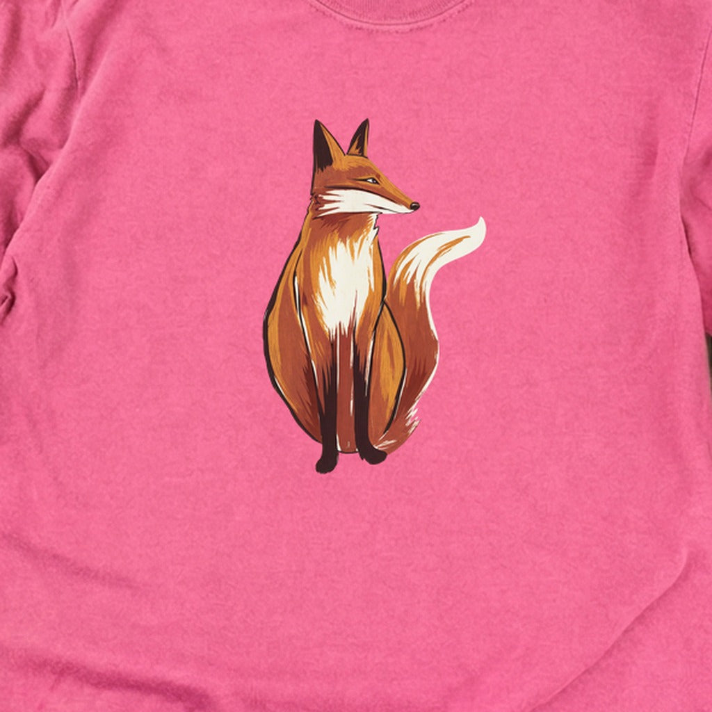 Painted Fox Cotton Long Sleeve