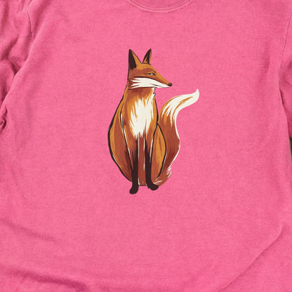 Painted Fox Cotton Long Sleeve