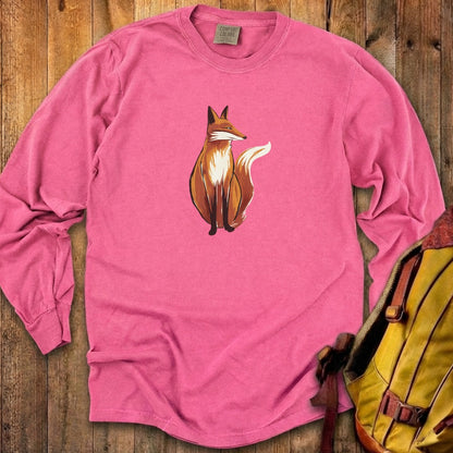 Painted Fox Cotton Long Sleeve