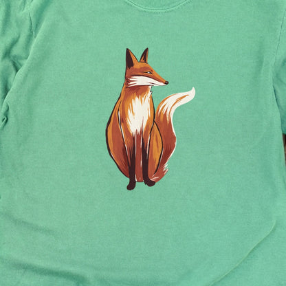 Painted Fox Cotton Long Sleeve