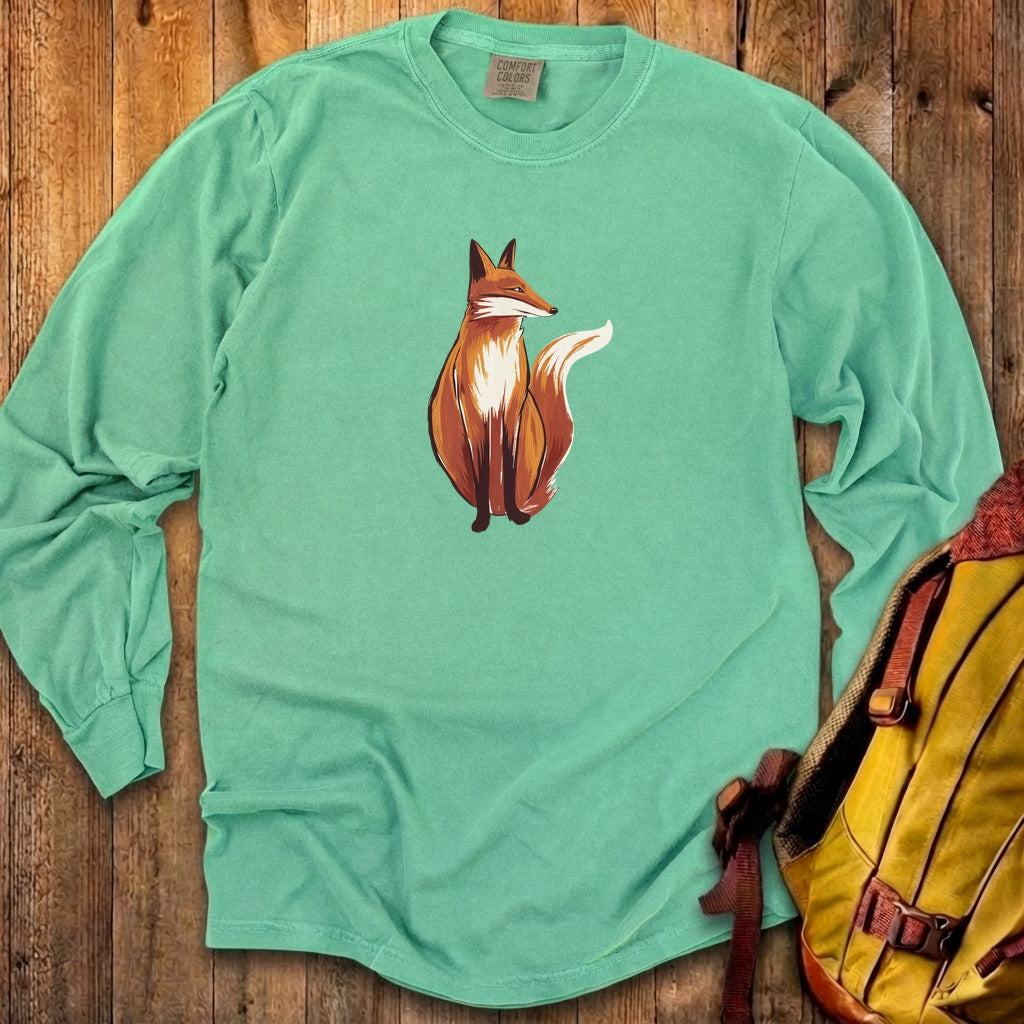 Painted Fox Cotton Long Sleeve