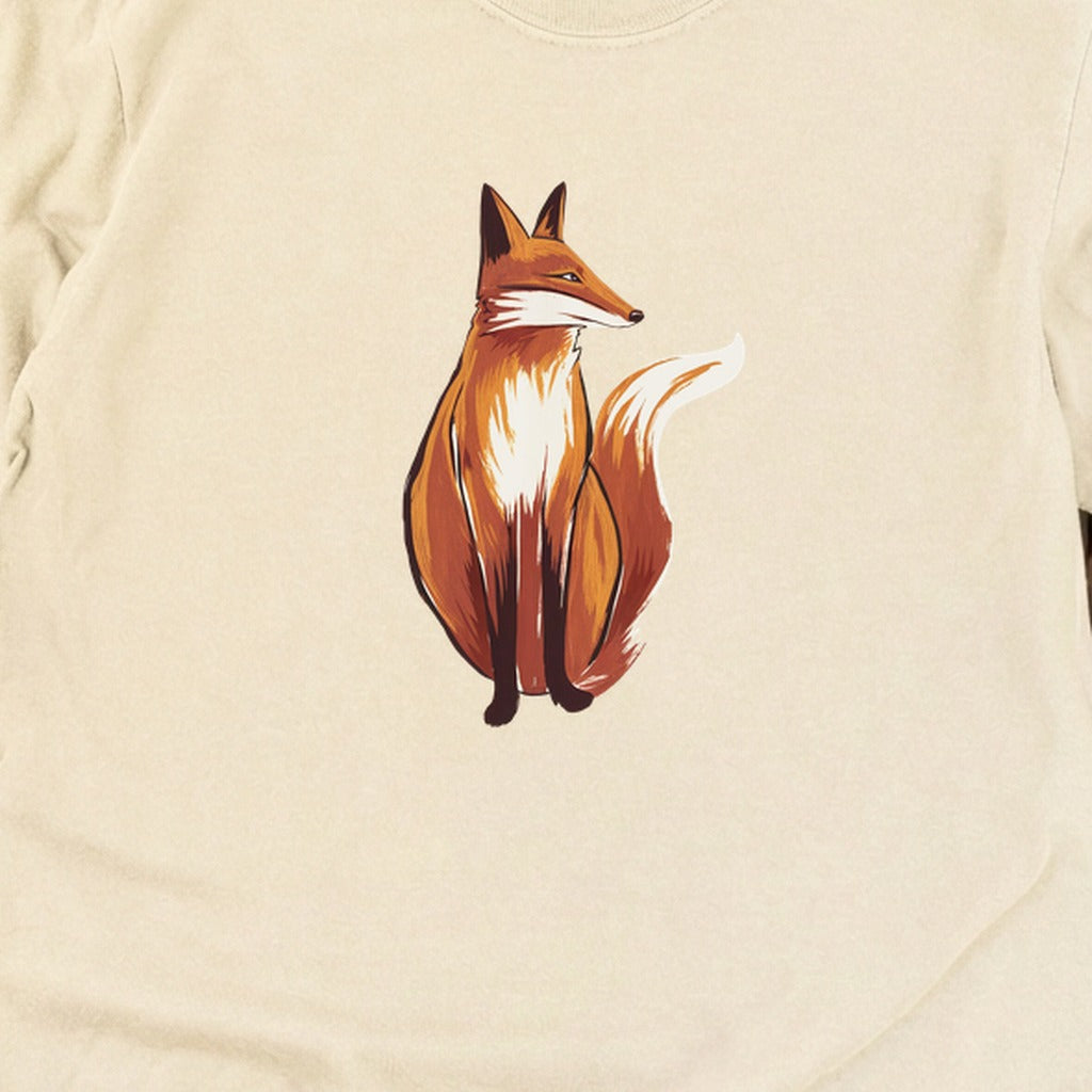 Painted Fox Cotton Long Sleeve